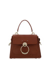 Chloé Elegant Sepia Brun Kalveskinds Skuldertaske