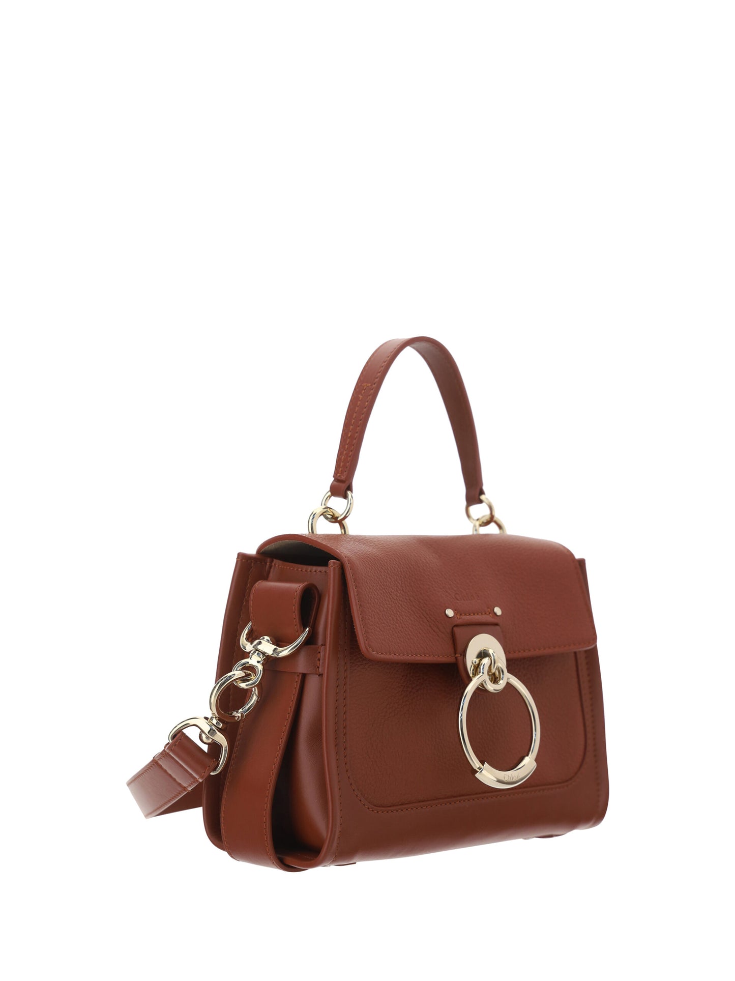 Chloé Elegant Sepia Brun Kalveskinds Skuldertaske