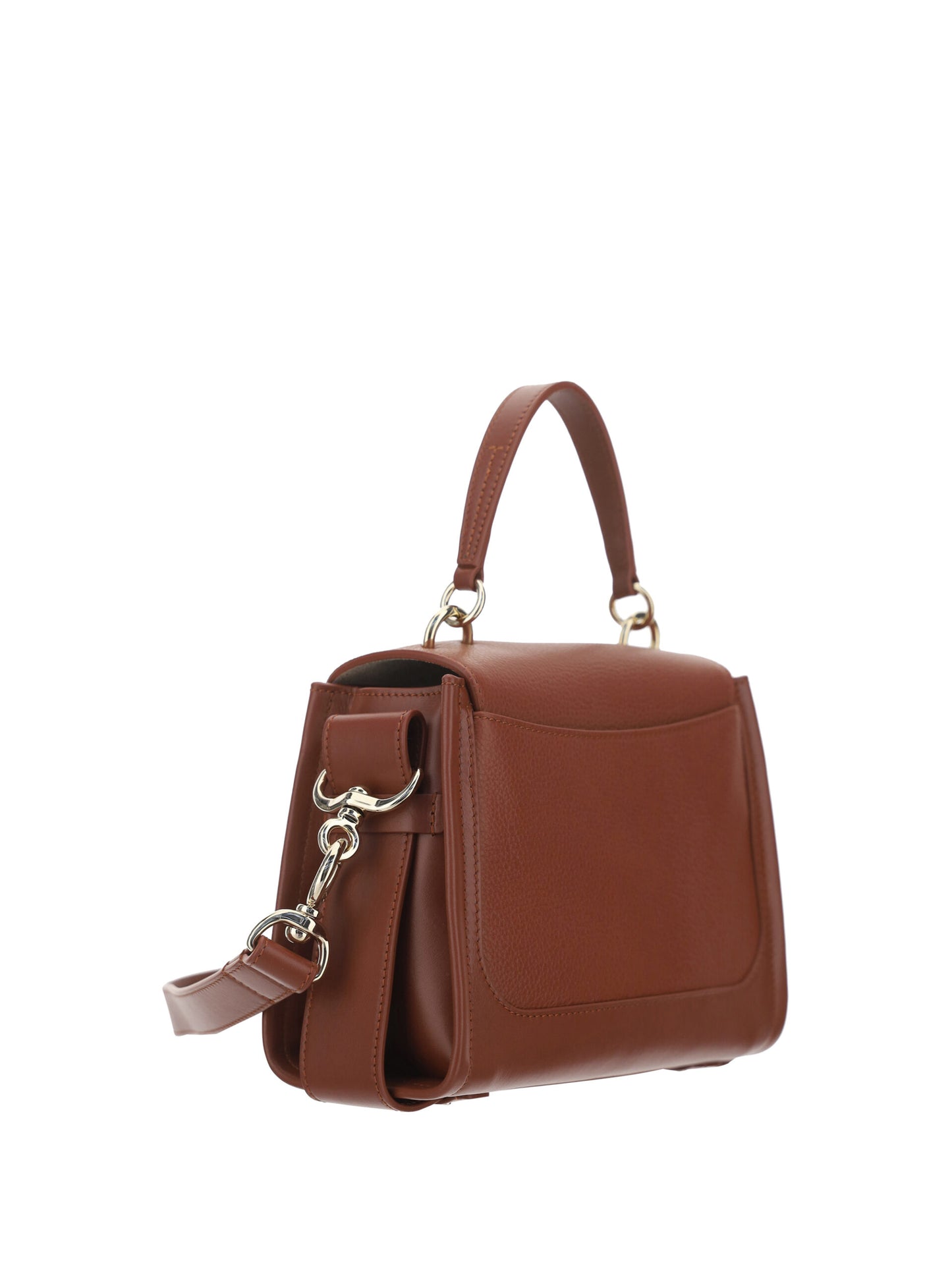 Chloé Elegant Sepia Brun Kalveskinds Skuldertaske