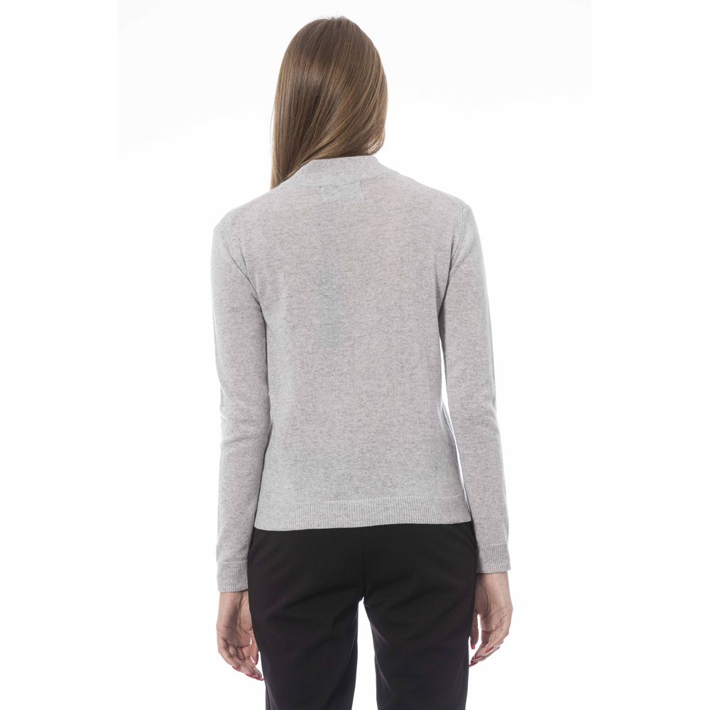 Baldinini Trend Grå Cashmere Dametrøje