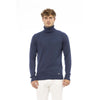 Baldinini Trend Blue Modal Herre sweater
