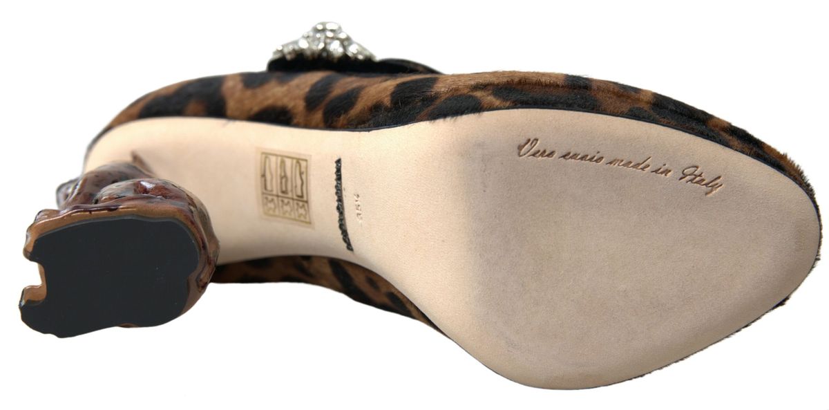 Dolce & Gabbana Elegante Leopardhæl-pumps for Chic Sofistikation