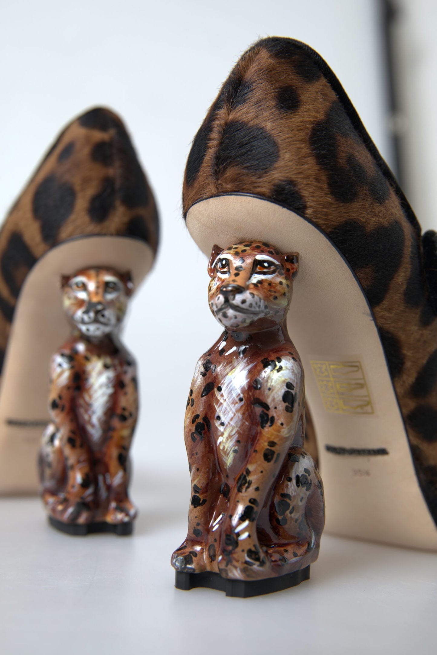 Dolce & Gabbana Elegante Leopardhæl-pumps for Chic Sofistikation