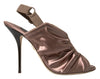 Dolce & Gabbana Elegante Slingback Stilettohæle i Lysebrun