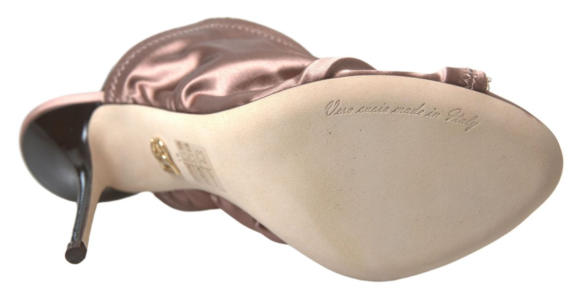 Dolce & Gabbana Elegante Slingback Stilettohæle i Lysebrun