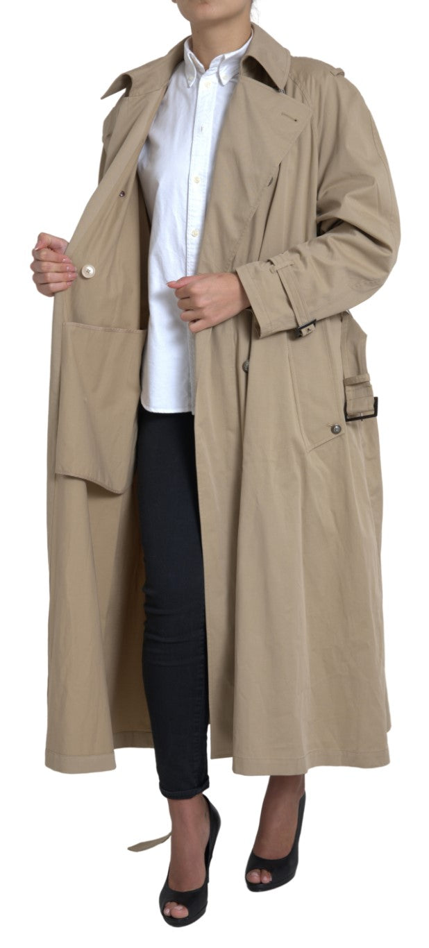 Dolce & Gabbana Elegant Dobbeltradet Trenchcoat