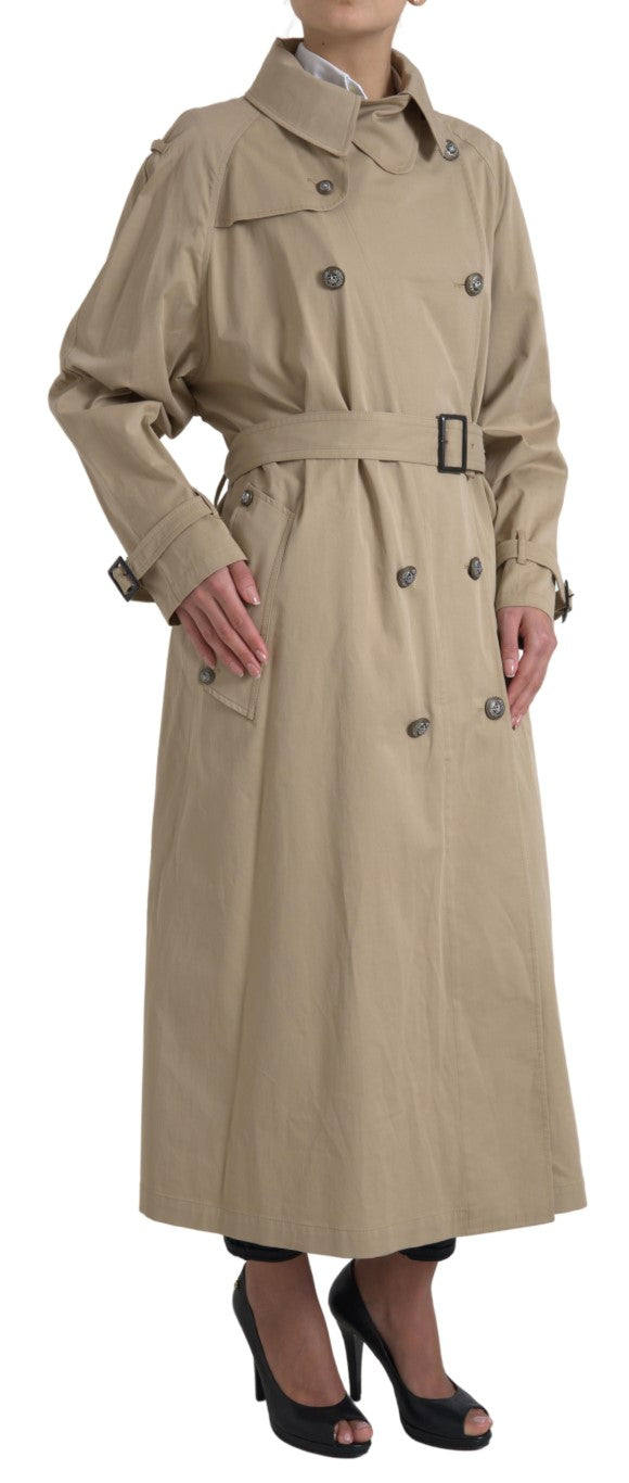Dolce & Gabbana Elegant Dobbeltradet Trenchcoat