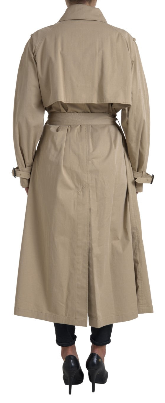 Dolce & Gabbana Elegant Dobbeltradet Trenchcoat