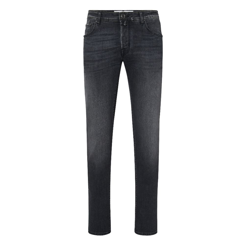 Jacob Cohen Elegante Slim Fit Sorte Stretch Jeans