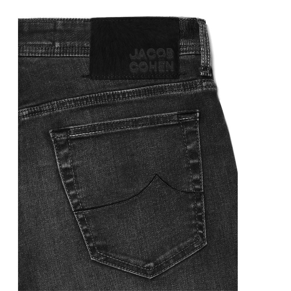 Jacob Cohen Elegante Slim Fit Sorte Stretch Jeans