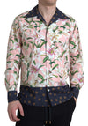 Dolce & Gabbana Elegant Slim Fit Lyserød Casual Skjorte