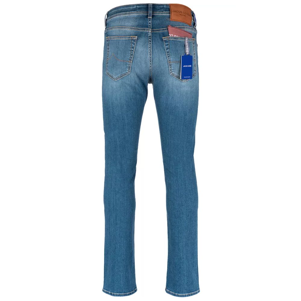Jacob Cohen Elegant Slim Fit Lyseblå Denim