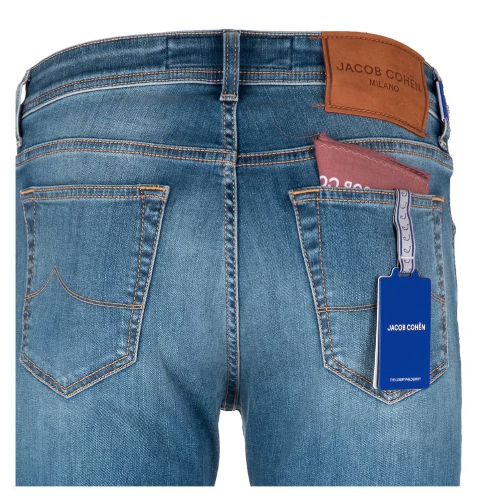 Jacob Cohen Elegant Slim Fit Lyseblå Denim