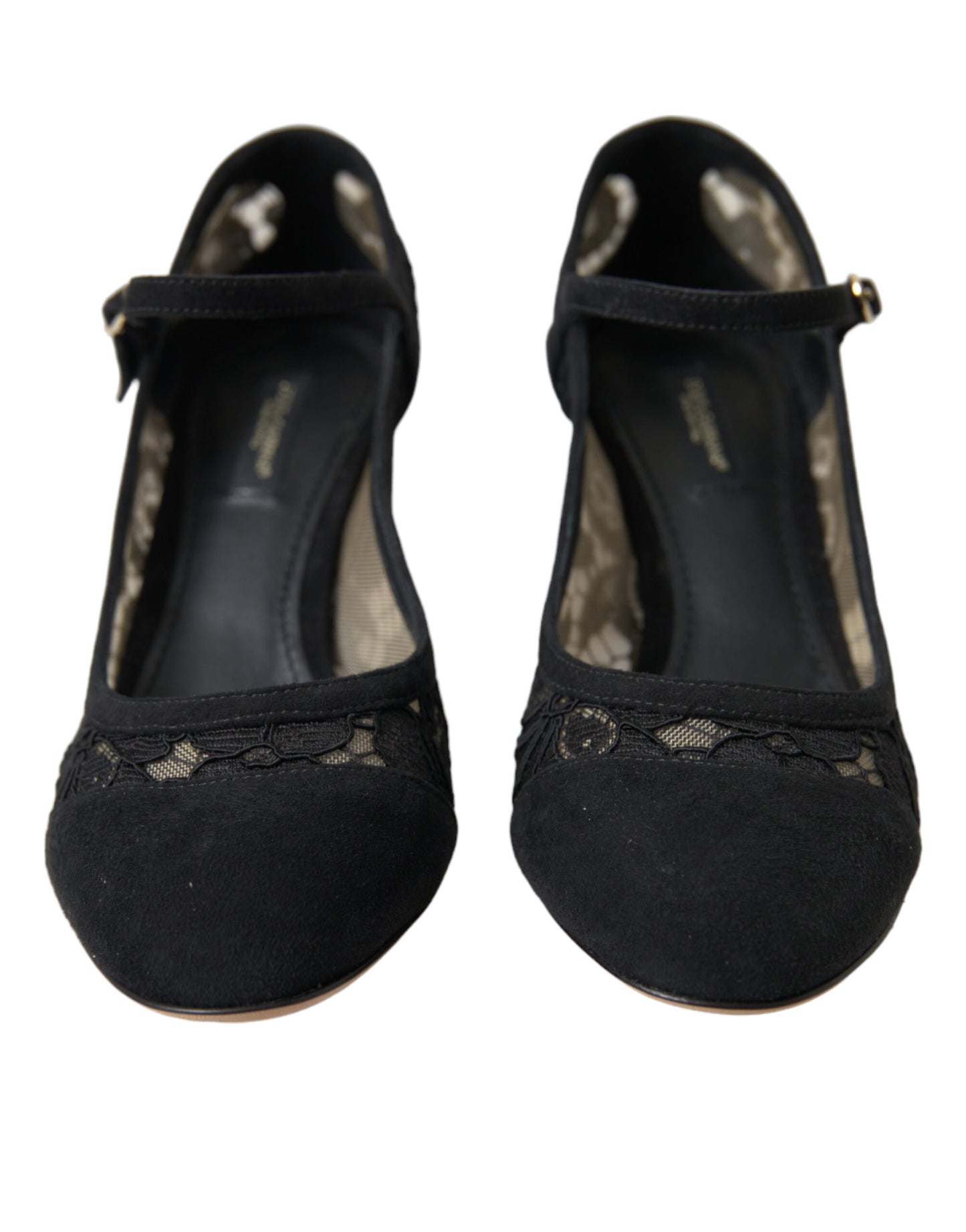 Dolce & Gabbana Elegante Ruskinds Mary Jane-hæle med Blonde