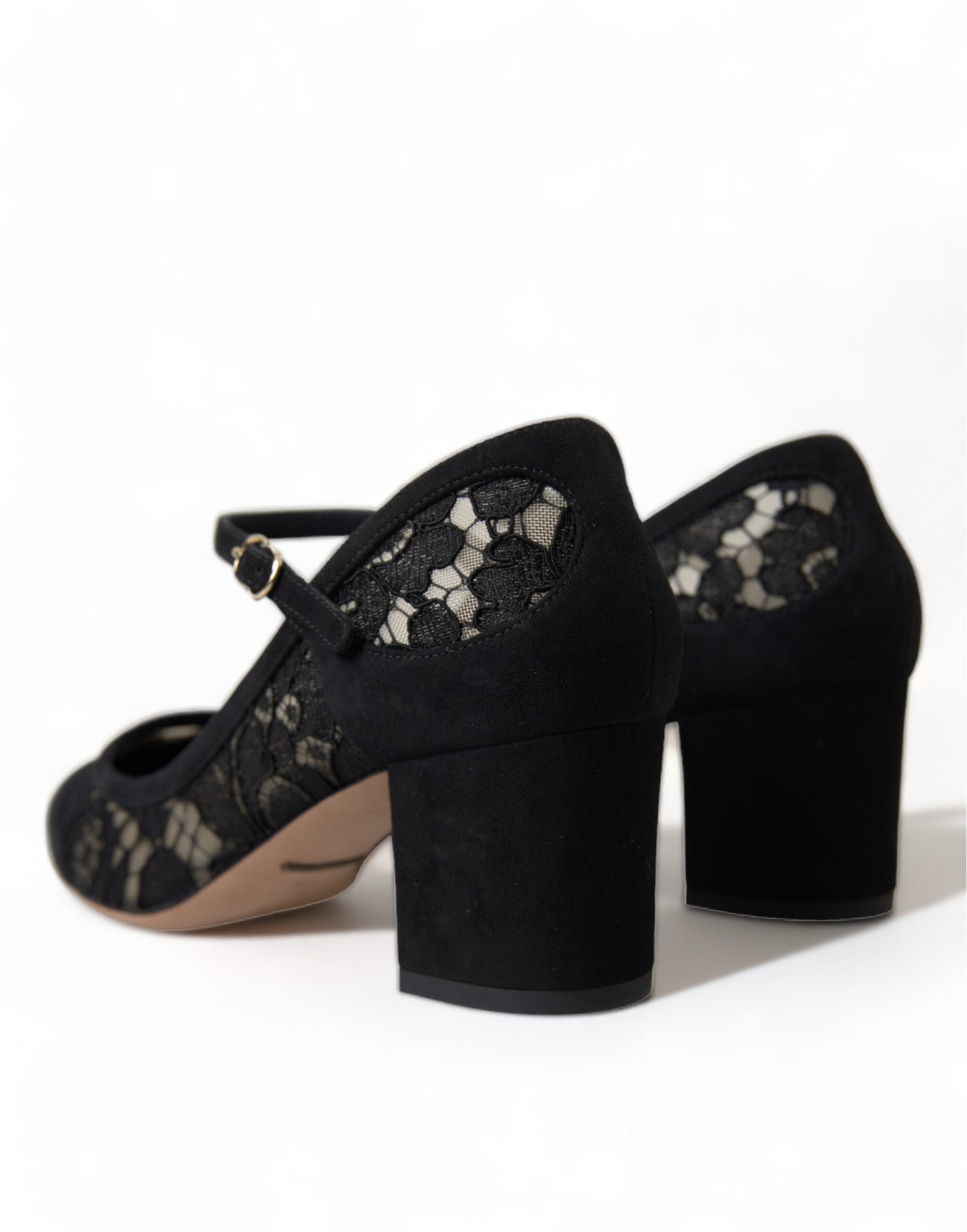 Dolce & Gabbana Elegante Ruskinds Mary Jane-hæle med Blonde