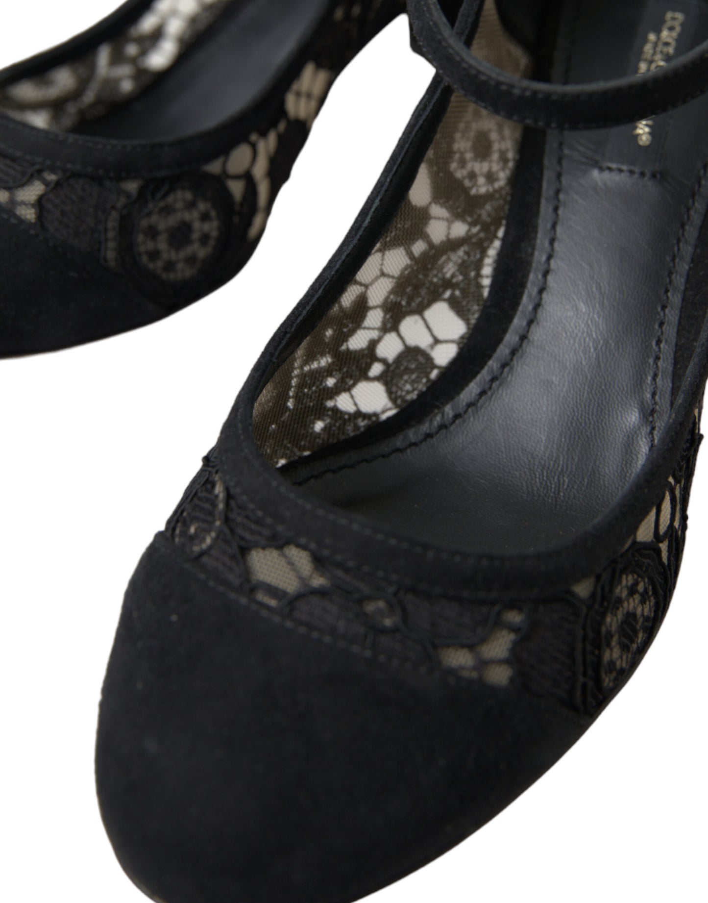 Dolce & Gabbana Elegante Ruskinds Mary Jane-hæle med Blonde