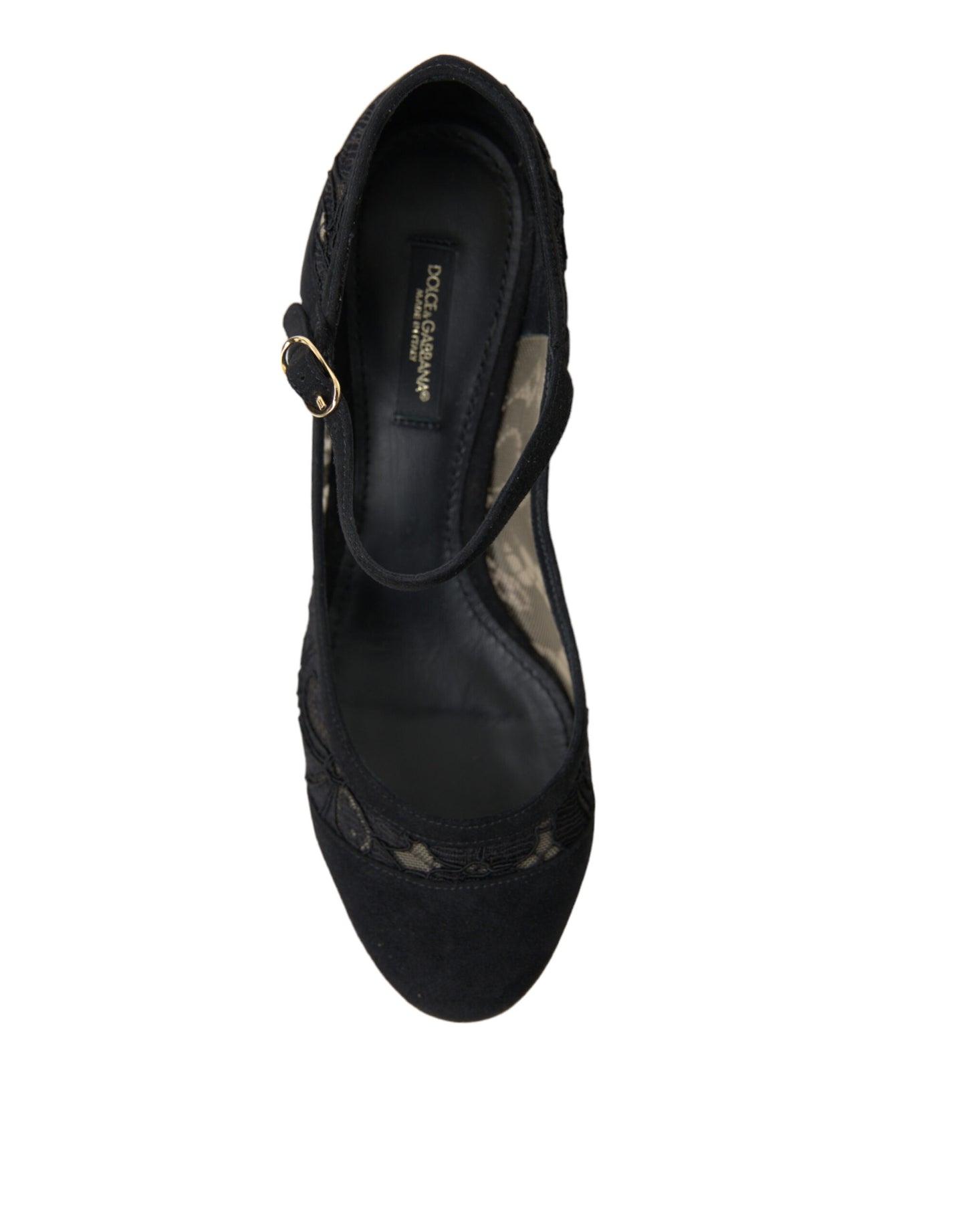 Dolce & Gabbana Elegante Ruskinds Mary Jane-hæle med Blonde