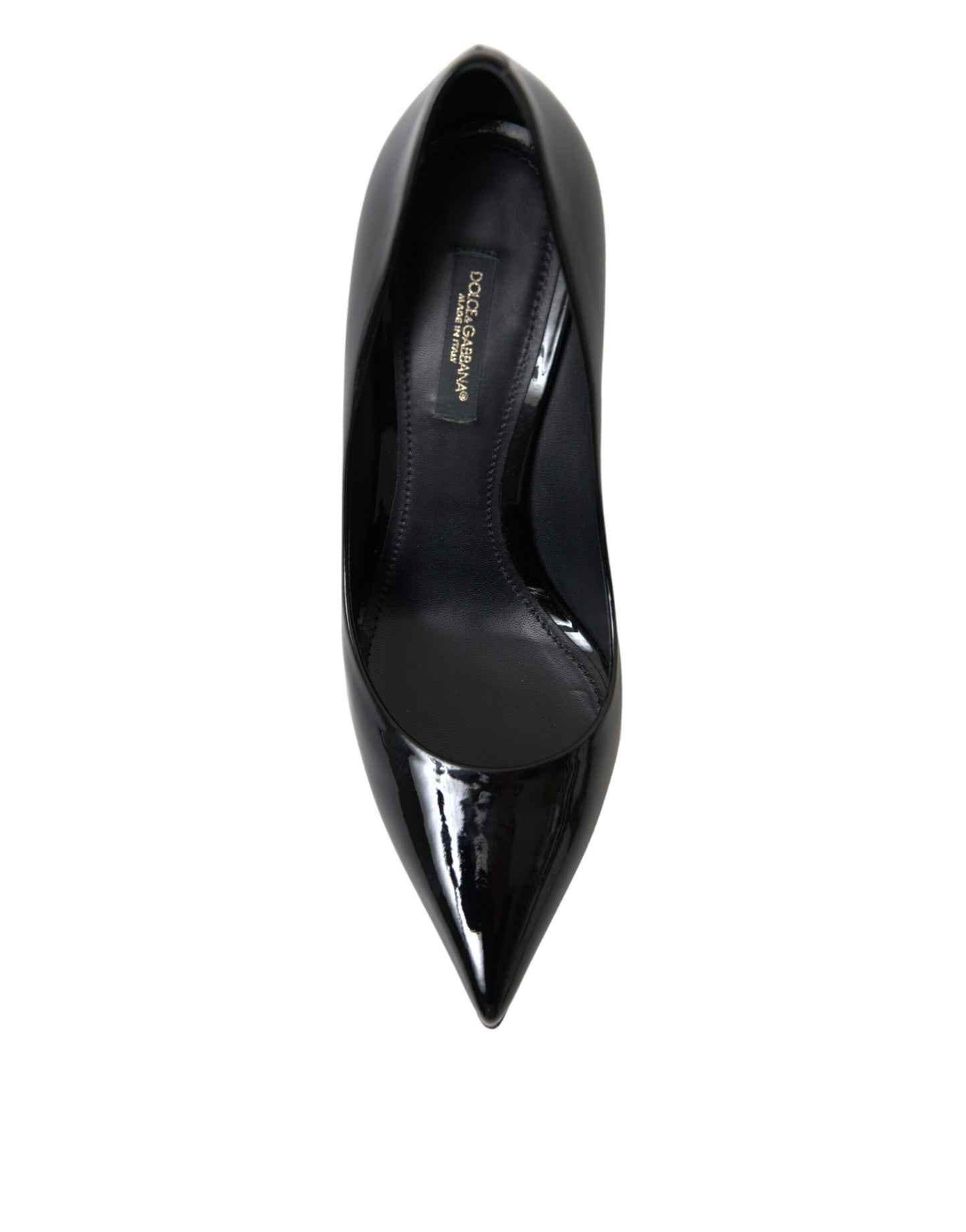 Dolce & Gabbana Elegante Sorte Patent Stilettohæle