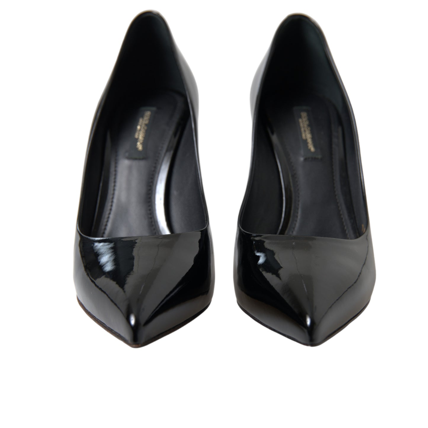 Dolce & Gabbana Elegante Sorte Patent Stilettohæle