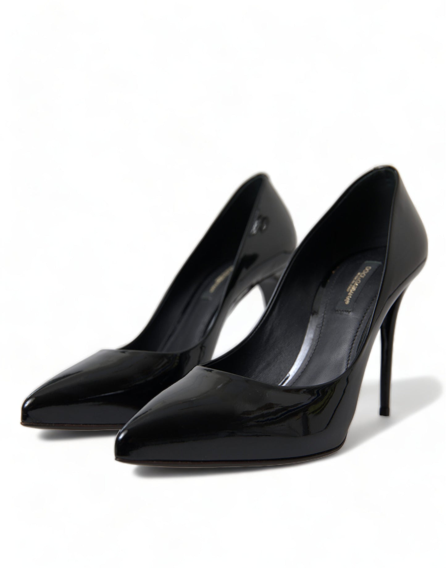Dolce & Gabbana Elegante Sorte Patent Stilettohæle