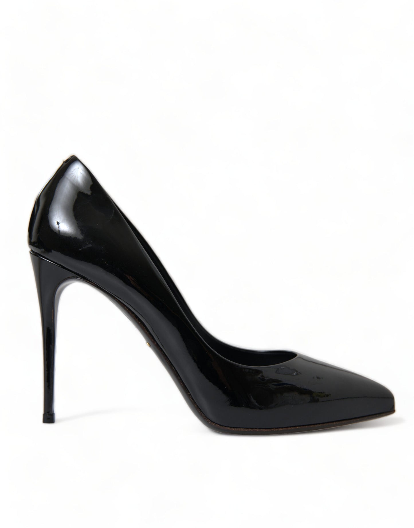 Dolce & Gabbana Elegante Sorte Patent Stilettohæle