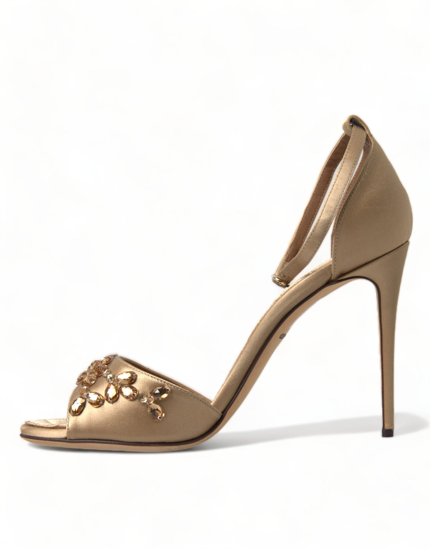 Dolce & Gabbana Krystaludsmykkede Sandaler med Hæl