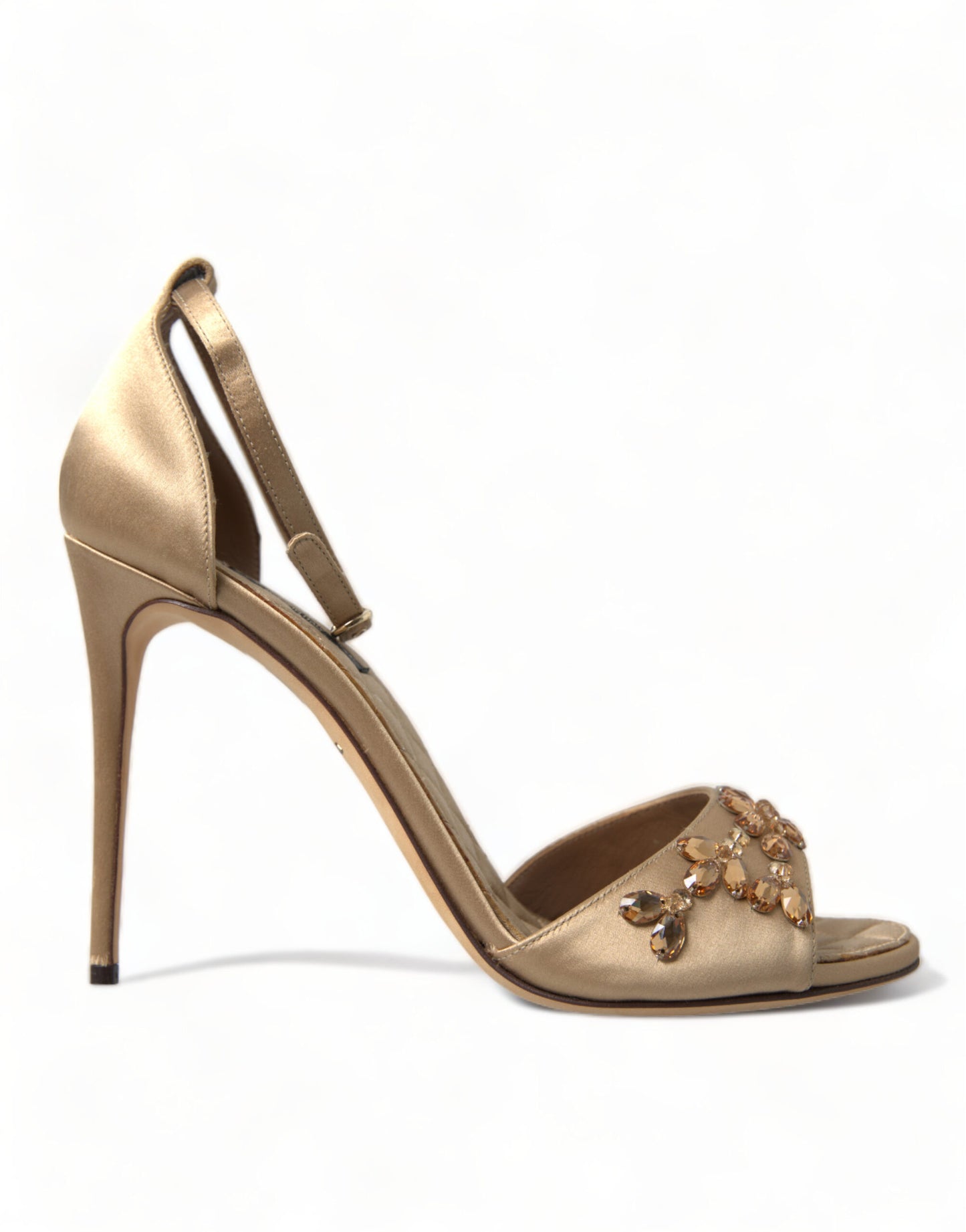 Dolce & Gabbana Krystaludsmykkede Sandaler med Hæl