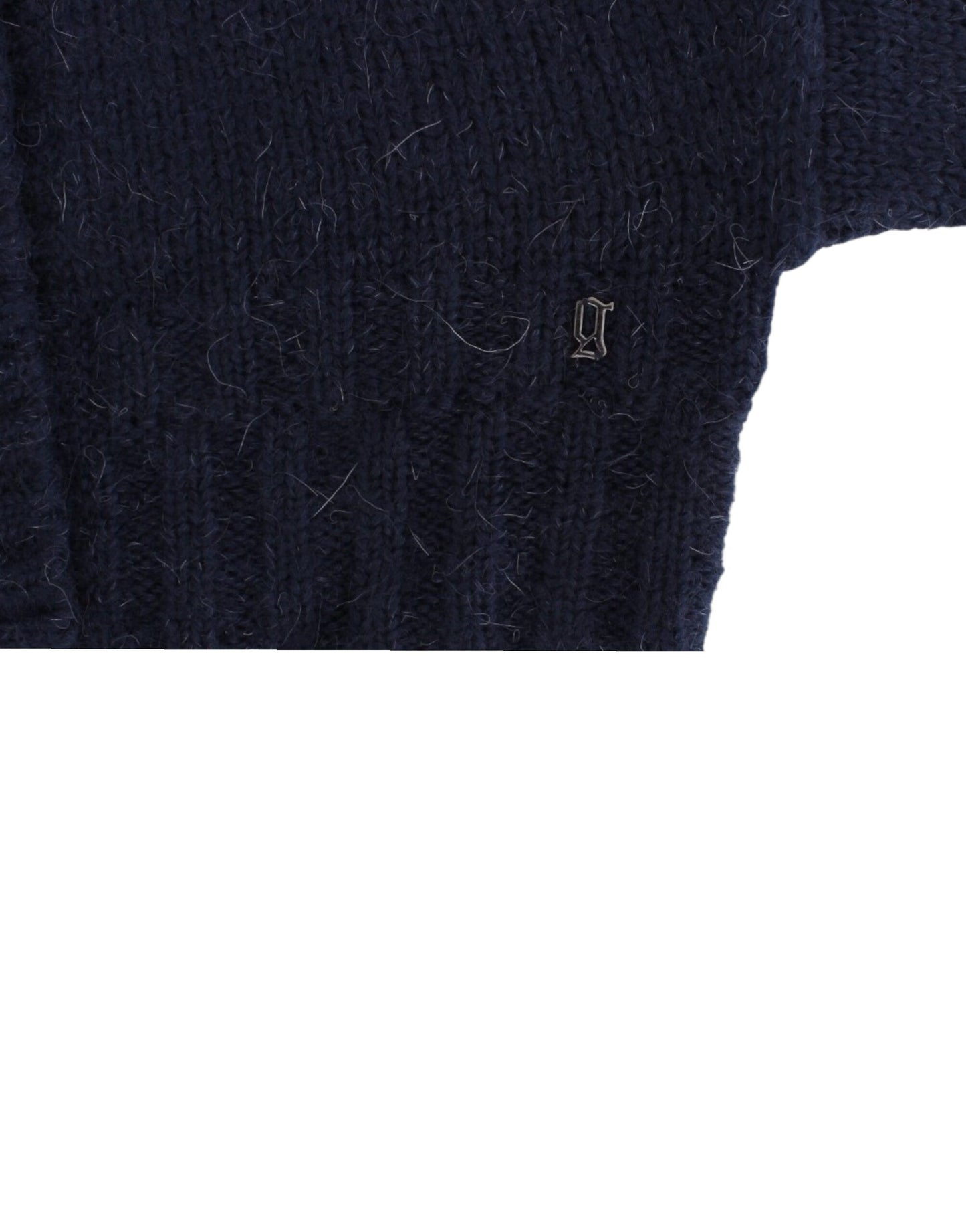 John Galliano Chic Cropped Blå Cardigan