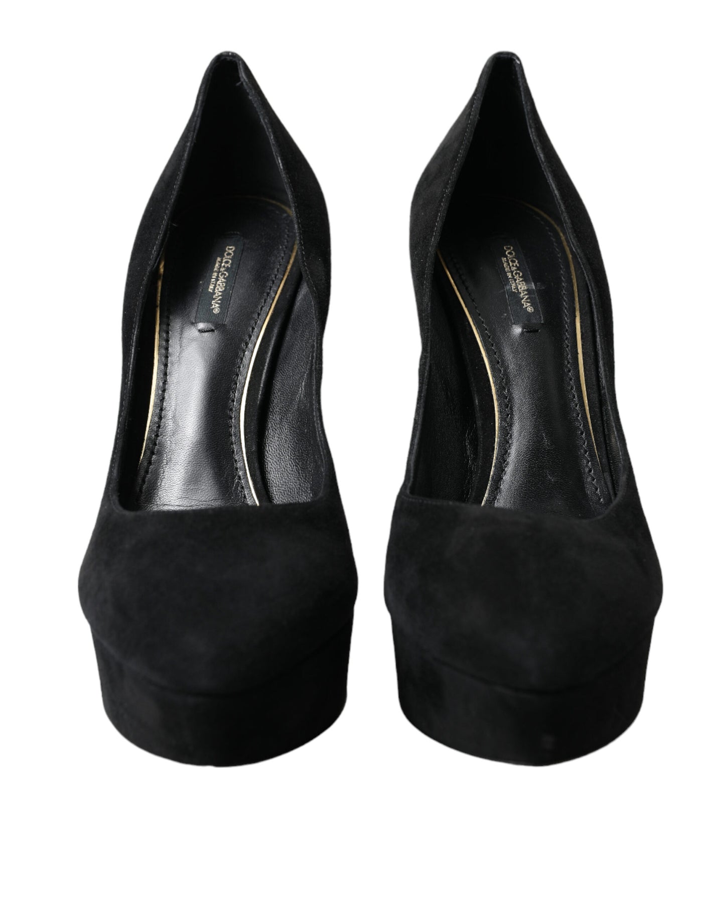 Dolce & Gabbana Sorte Ruskinds Pumps Med Hæle Sofistikeret Stil