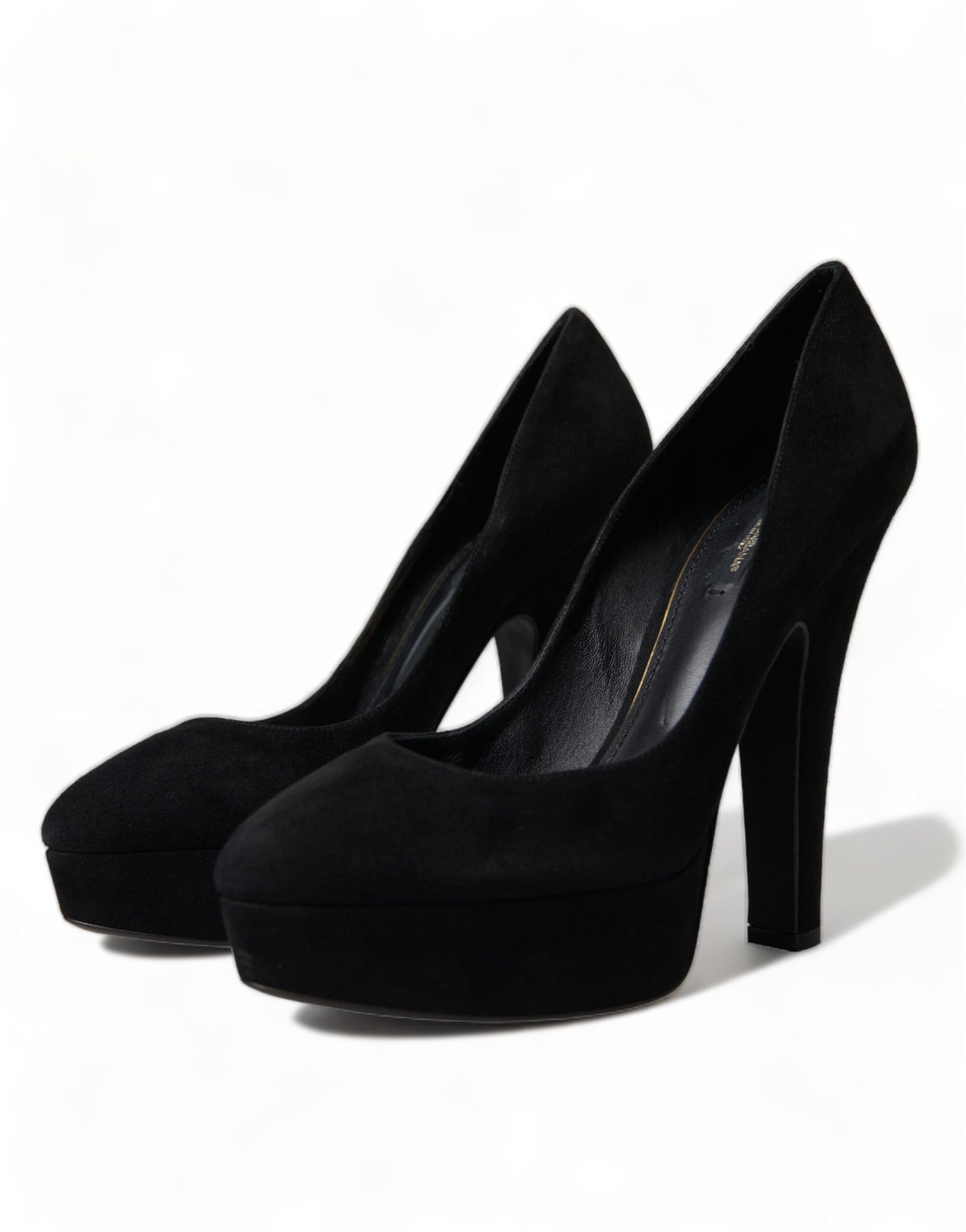 Dolce & Gabbana Sorte Ruskinds Pumps Med Hæle Sofistikeret Stil