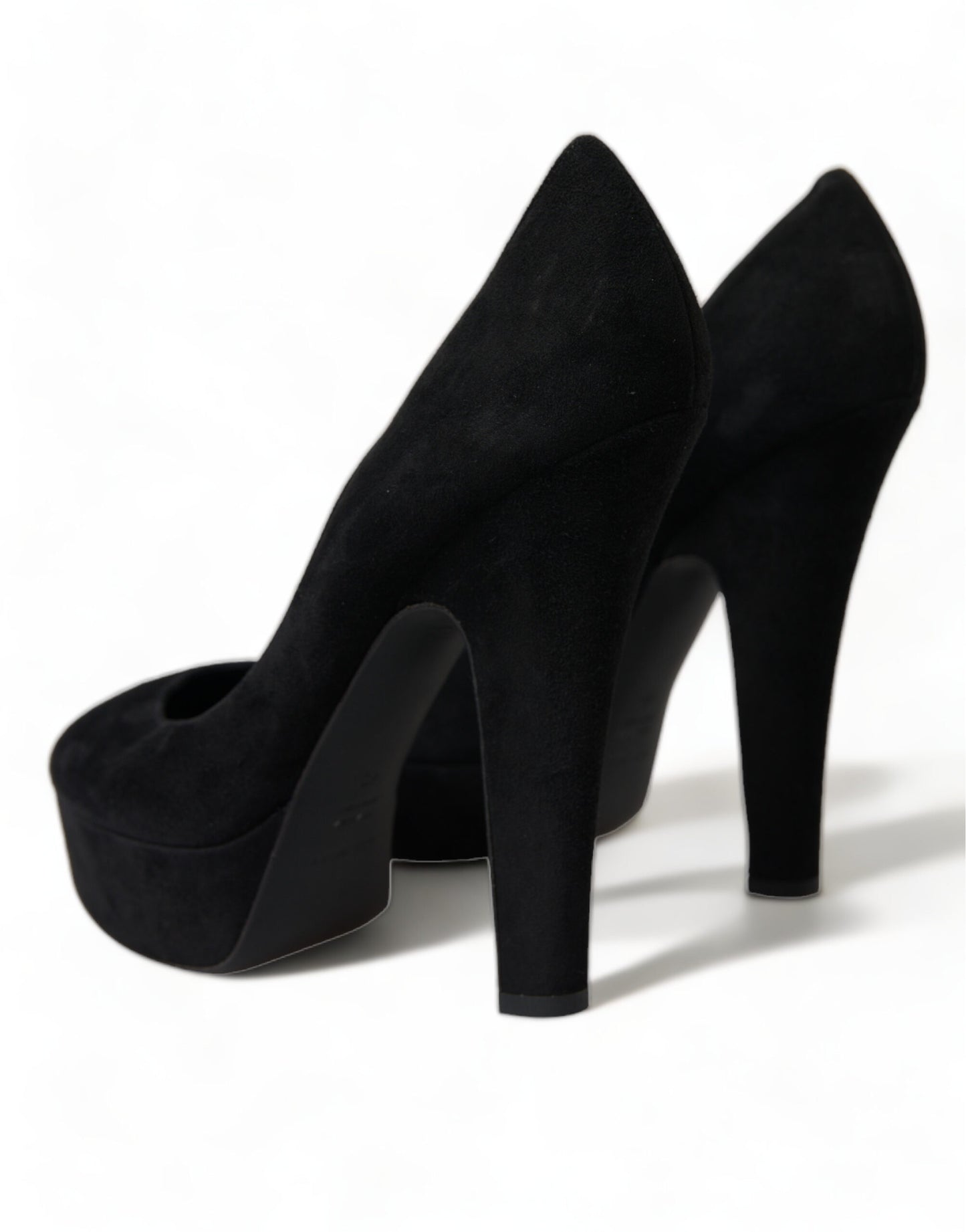Dolce & Gabbana Sorte Ruskinds Pumps Med Hæle Sofistikeret Stil