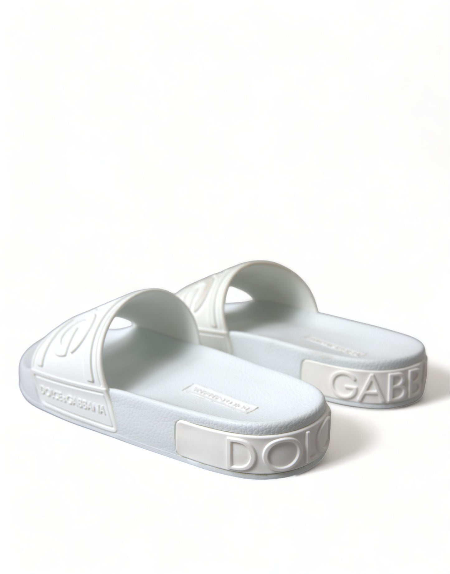 Dolce & Gabbana Elegante Hvide Logo Slides