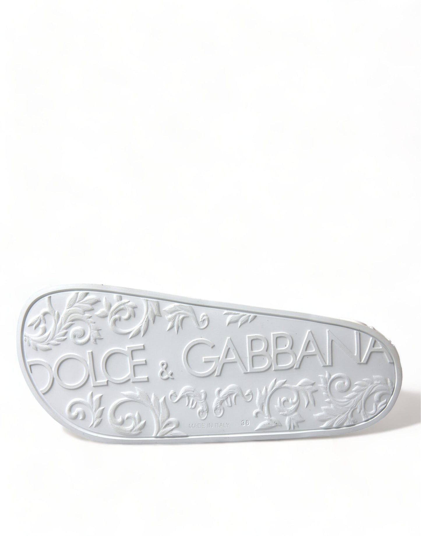 Dolce & Gabbana Elegante Hvide Logo Slides