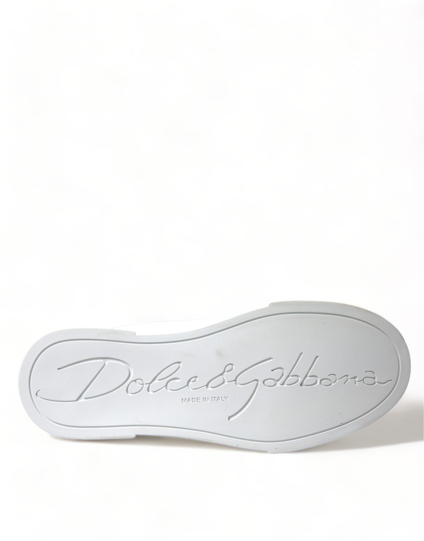 Dolce & Gabbana Chic Hvide Portofino Lædersneakers