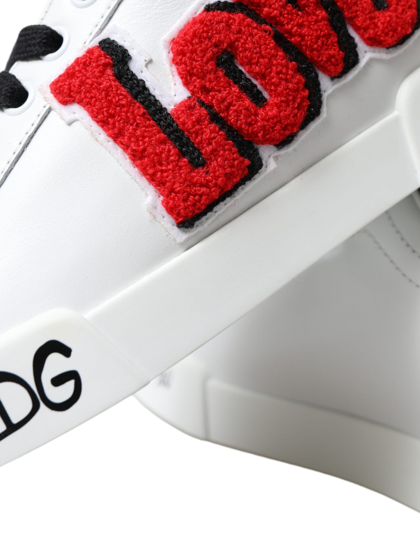 Dolce & Gabbana Chic Hvide Portofino Lædersneakers