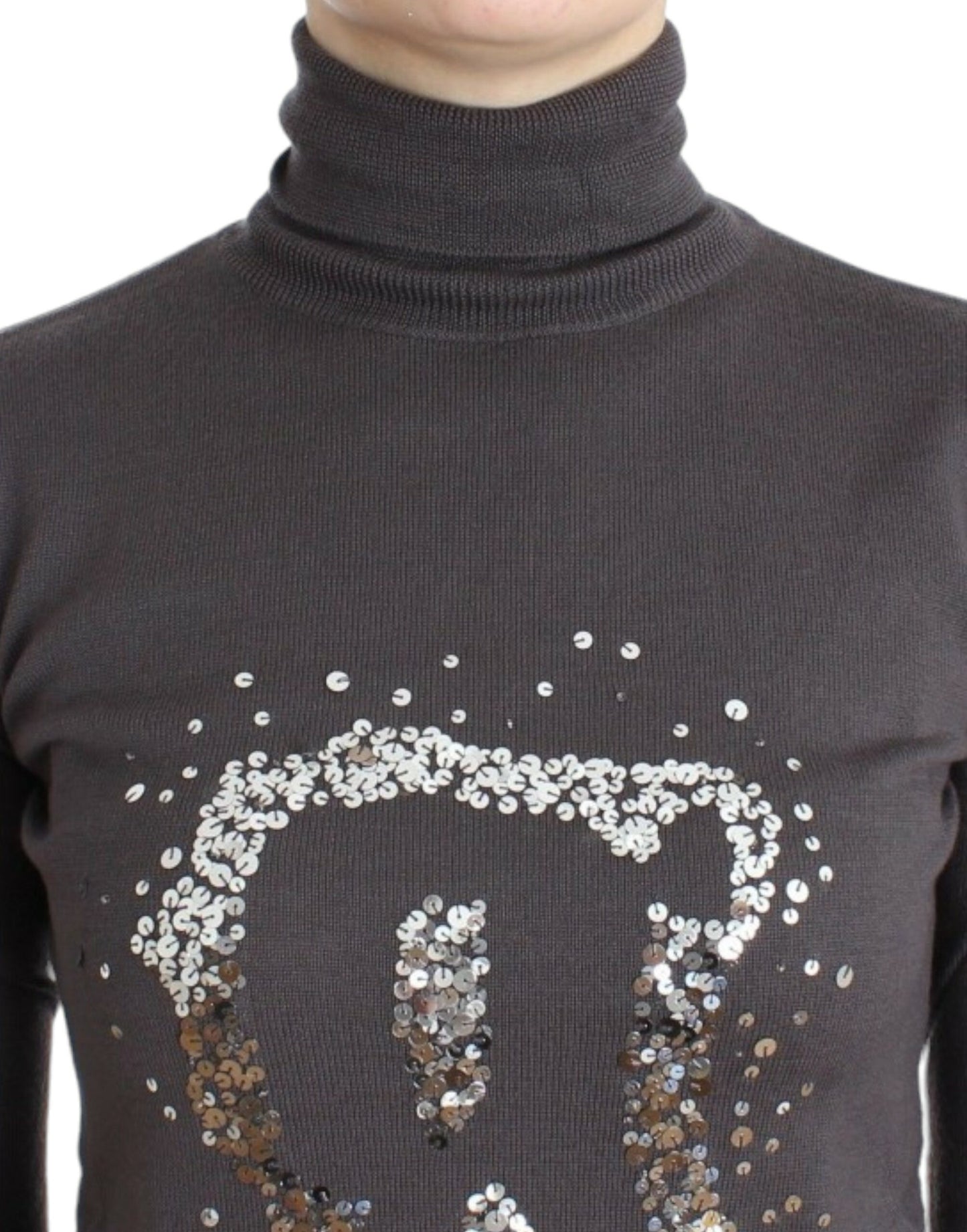 John Galliano Elegant jomfruulds-trøje med rullekrave