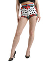 Dolce & Gabbana Flerfarvede Silke Højtaljede Hotpants