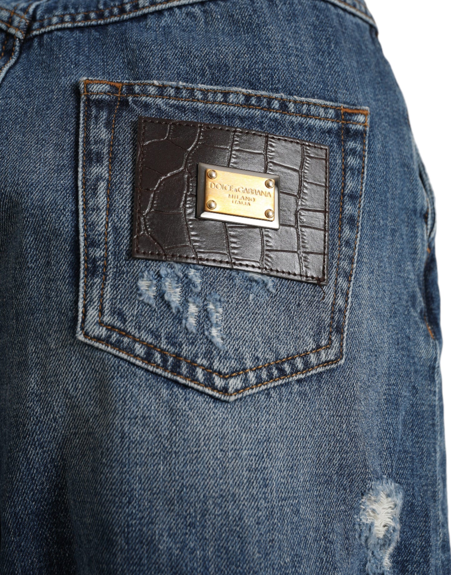 Dolce & Gabbana Chic højtaljede denim hotpants shorts