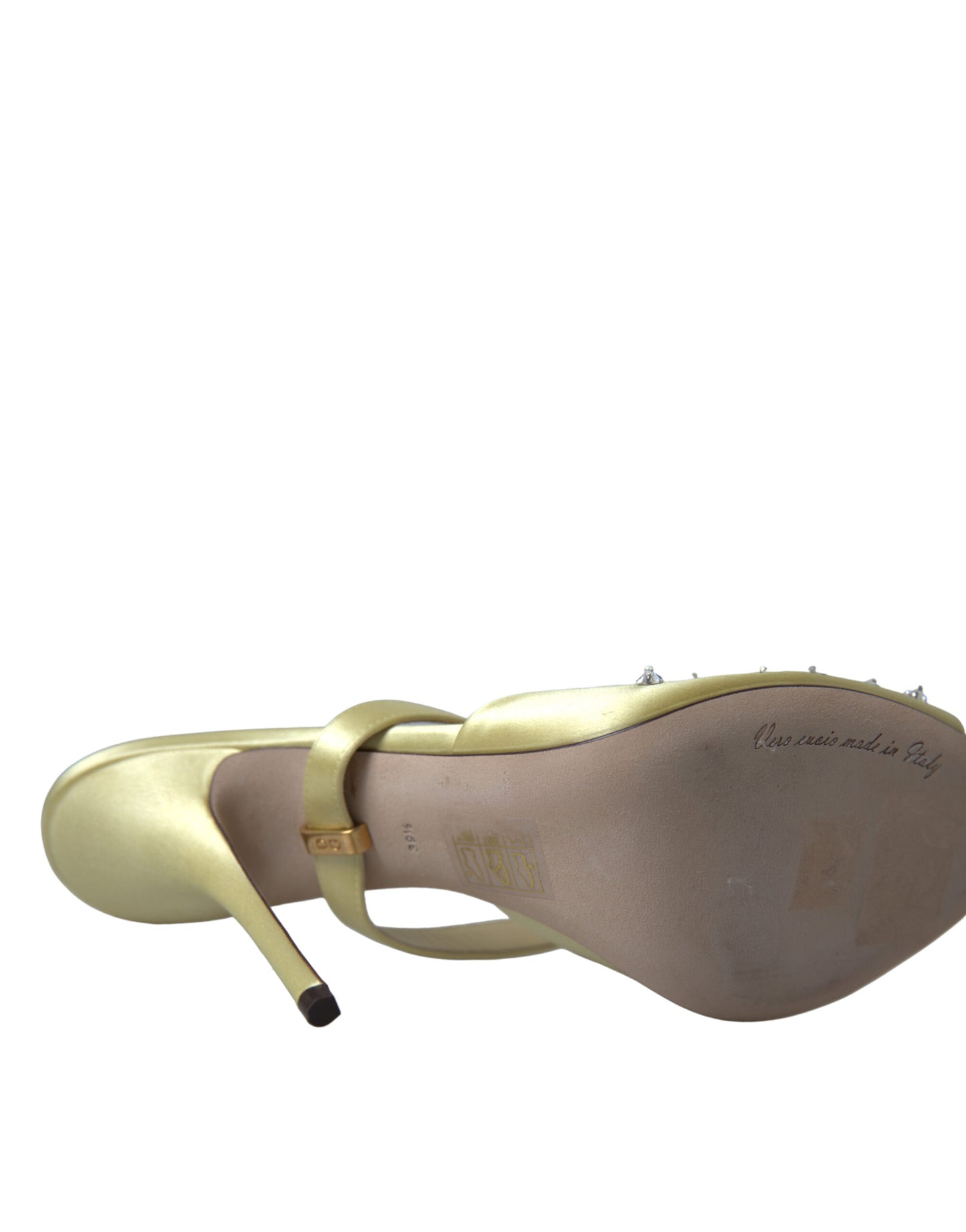 Dolce & Gabbana Krystaludsmykkede Silkesandaler