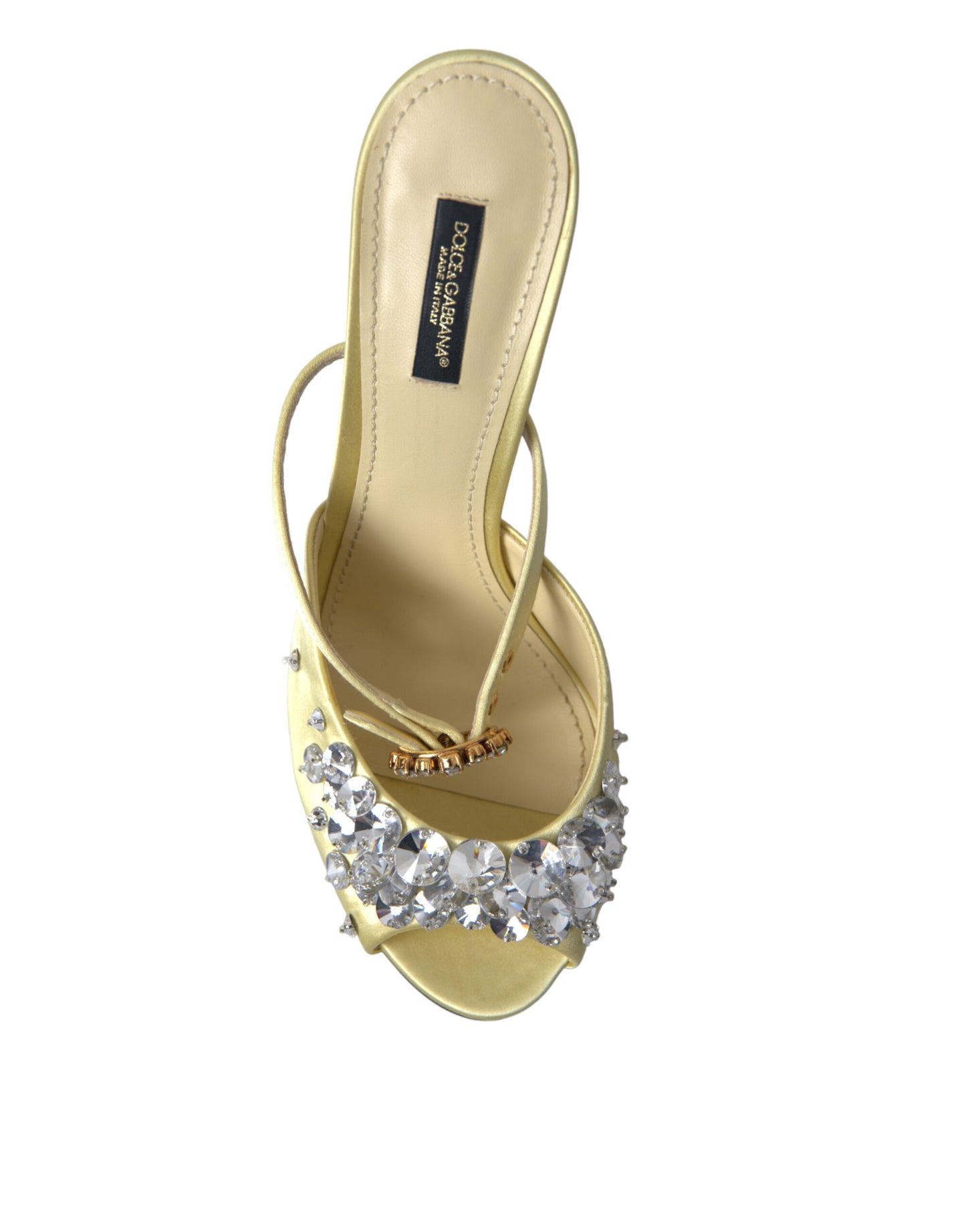Dolce & Gabbana Krystaludsmykkede Silkesandaler