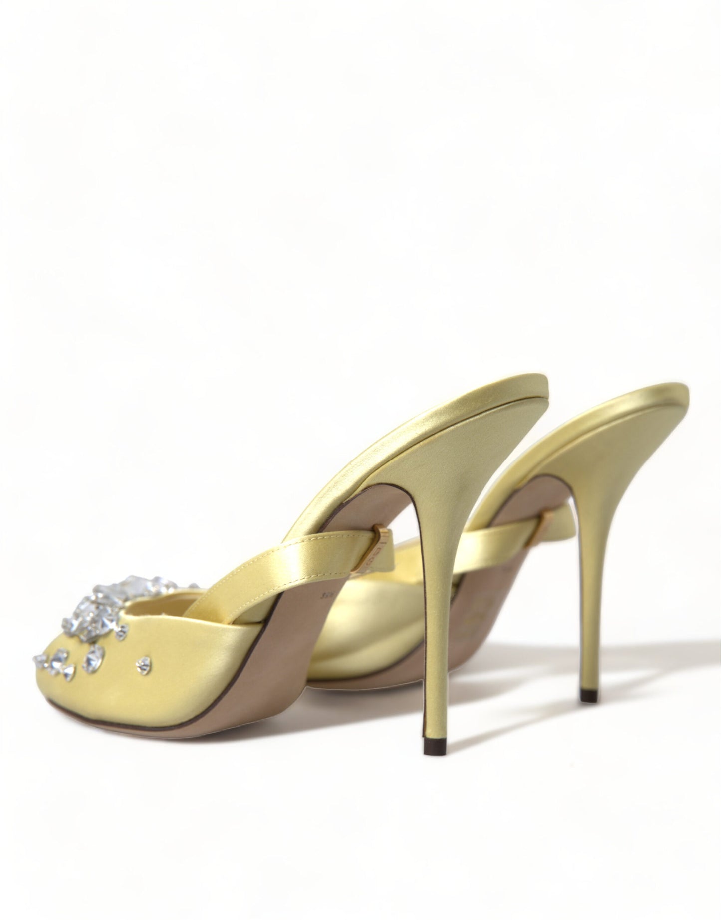 Dolce & Gabbana Krystaludsmykkede Silkesandaler