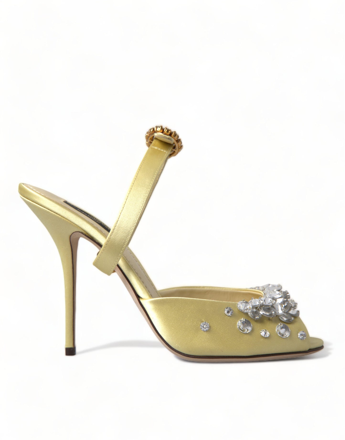 Dolce & Gabbana Krystaludsmykkede Silkesandaler