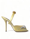 Dolce & Gabbana Krystaludsmykkede Silkesandaler