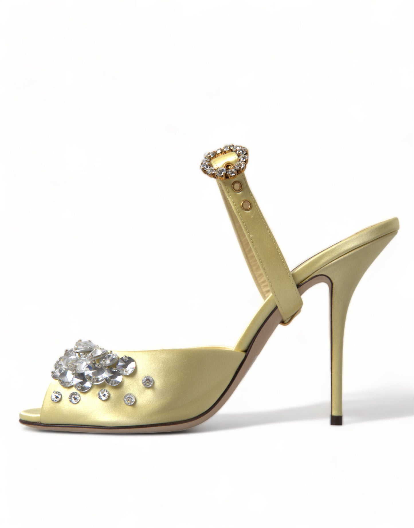 Dolce & Gabbana Krystaludsmykkede Silkesandaler