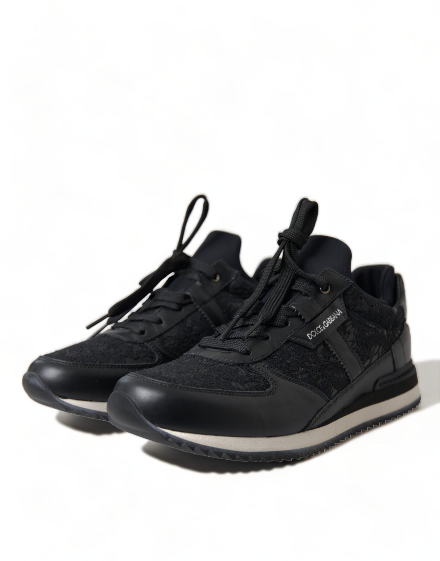 Dolce & Gabbana Elegante Sorte Klassiske Sneakers