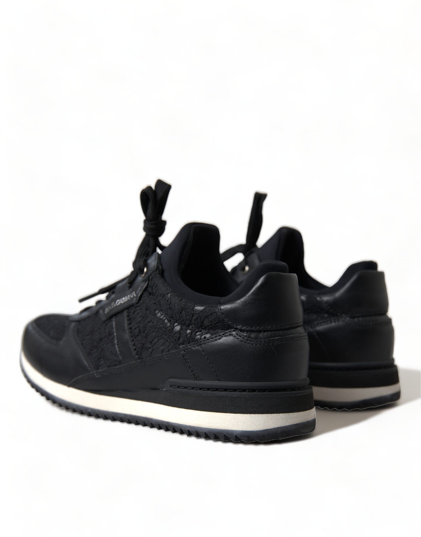 Dolce & Gabbana Elegante Sorte Klassiske Sneakers