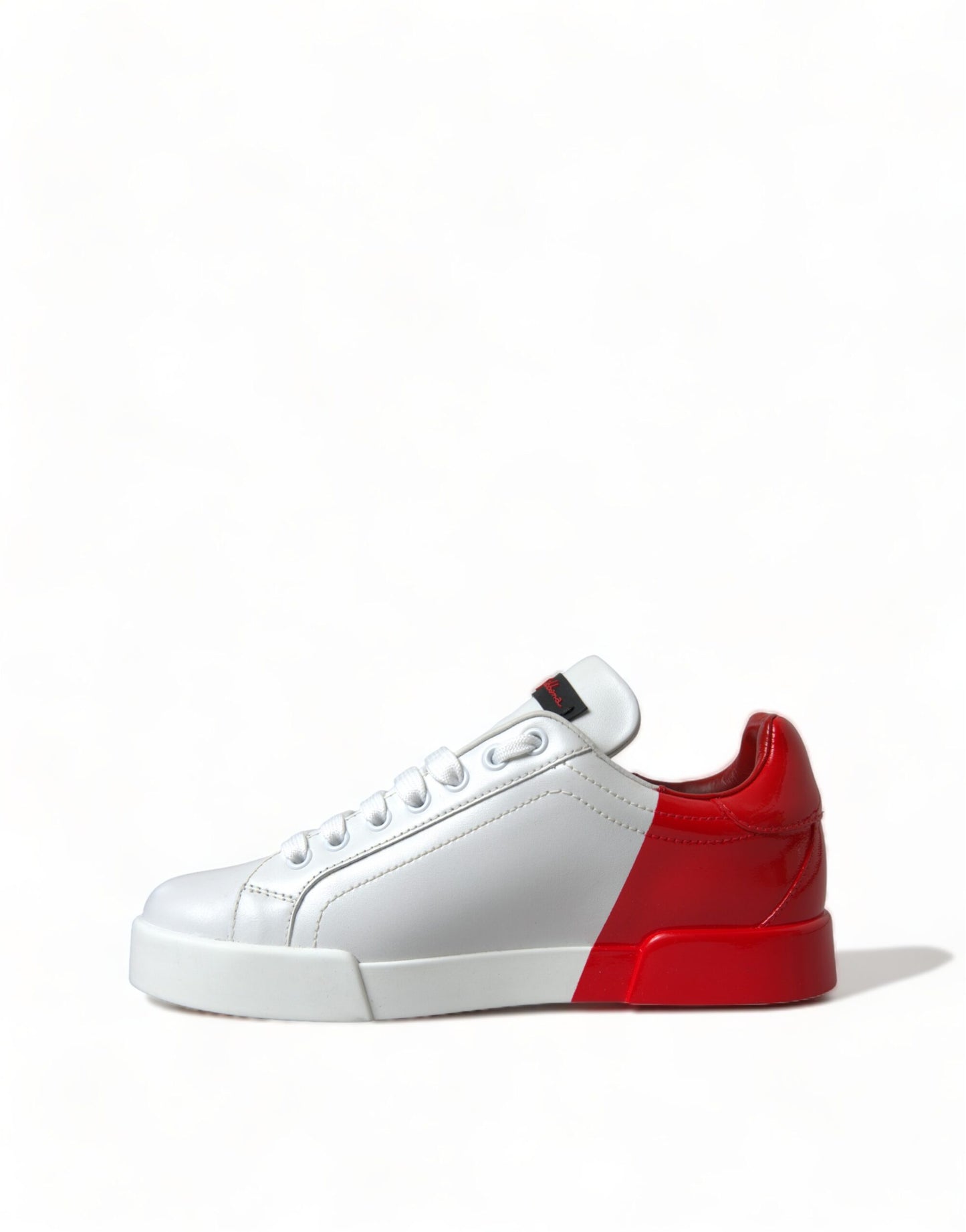Dolce & Gabbana Elegante Hvide Læder Portofino Sneakers