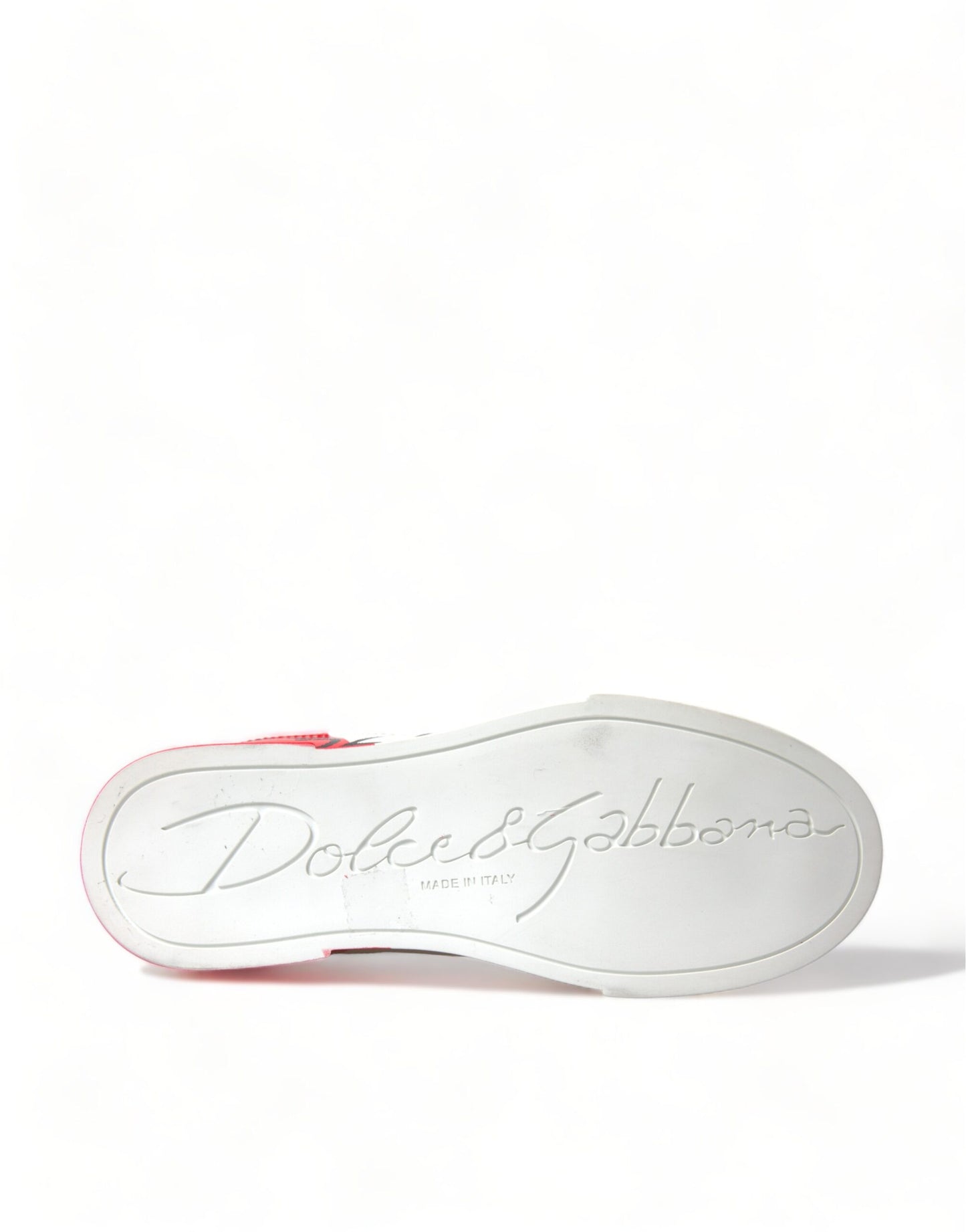 Dolce & Gabbana Elegante Hvide Læder Portofino Sneakers