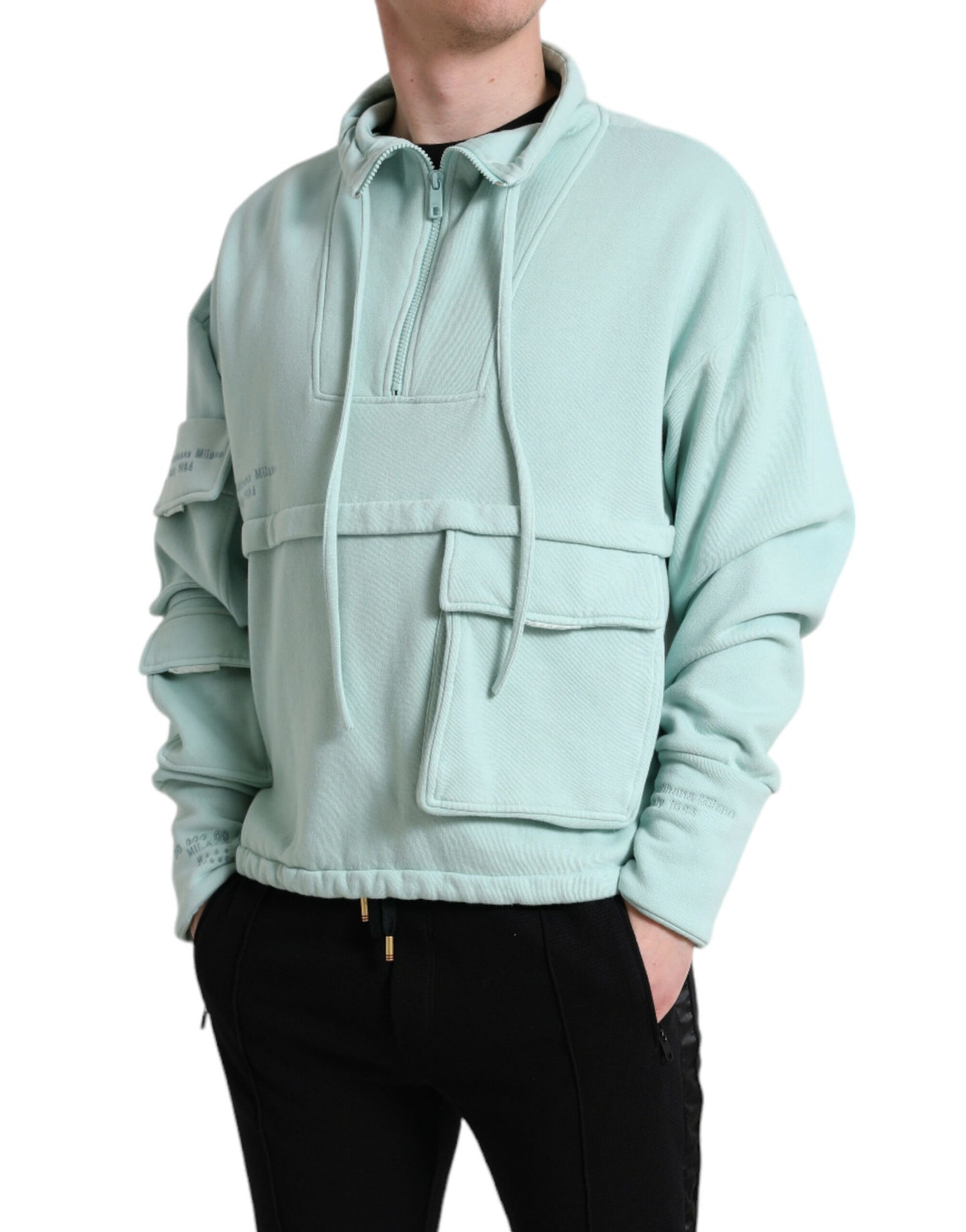 Dolce & Gabbana Chic Mintgrøn Pullover Sweater