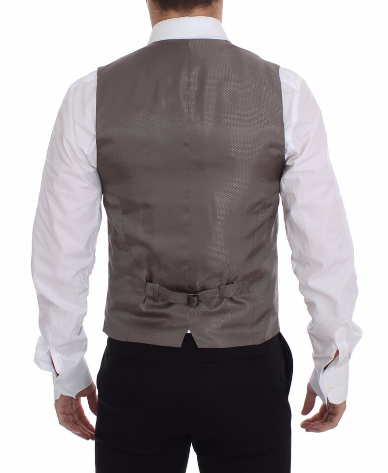 Dolce & Gabbana Elegant Beige Bomuldskjolevest